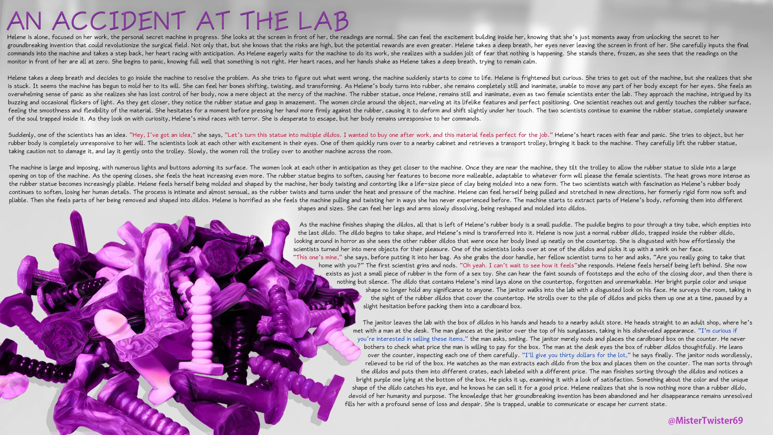 An Accident At The Lab Dildo TF — image 1