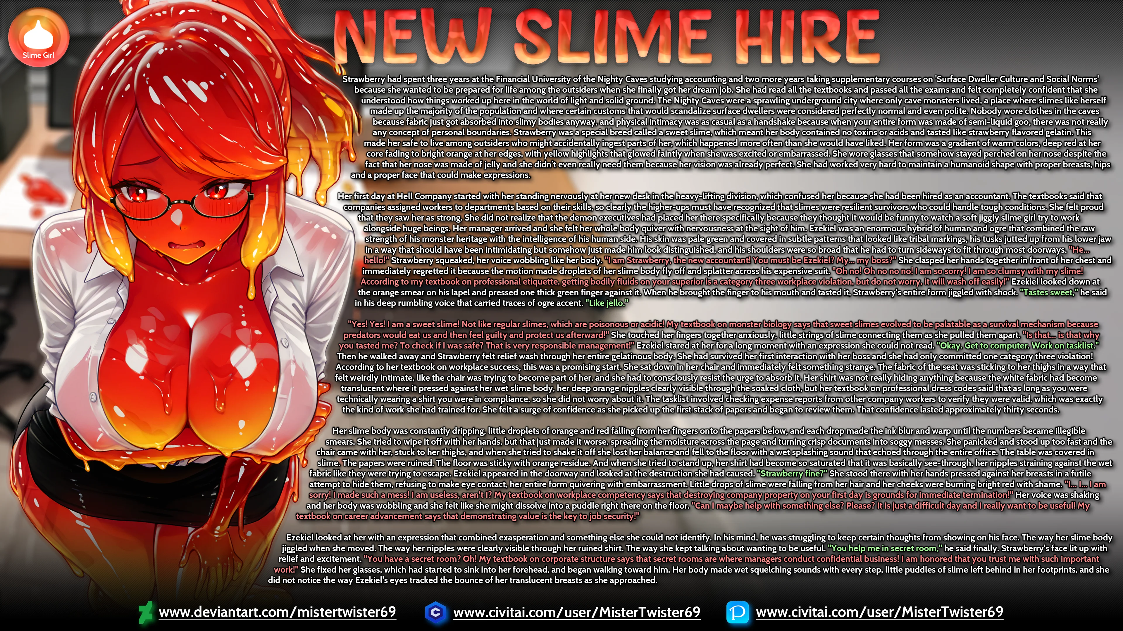 Monsters Office - New Slime Hire - Sex Toys TF — image 1
