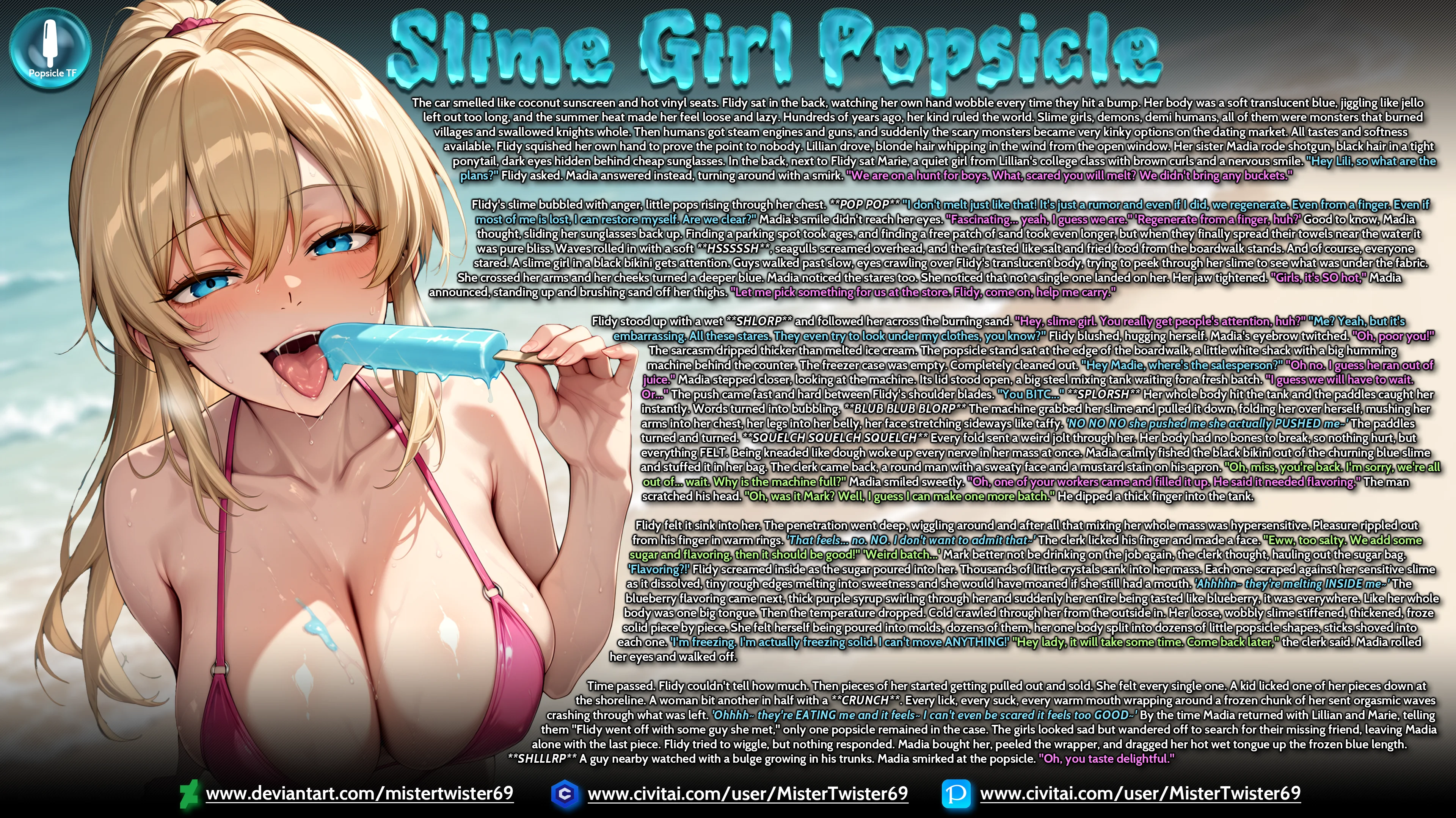 Slime Girl Popsicle — 1