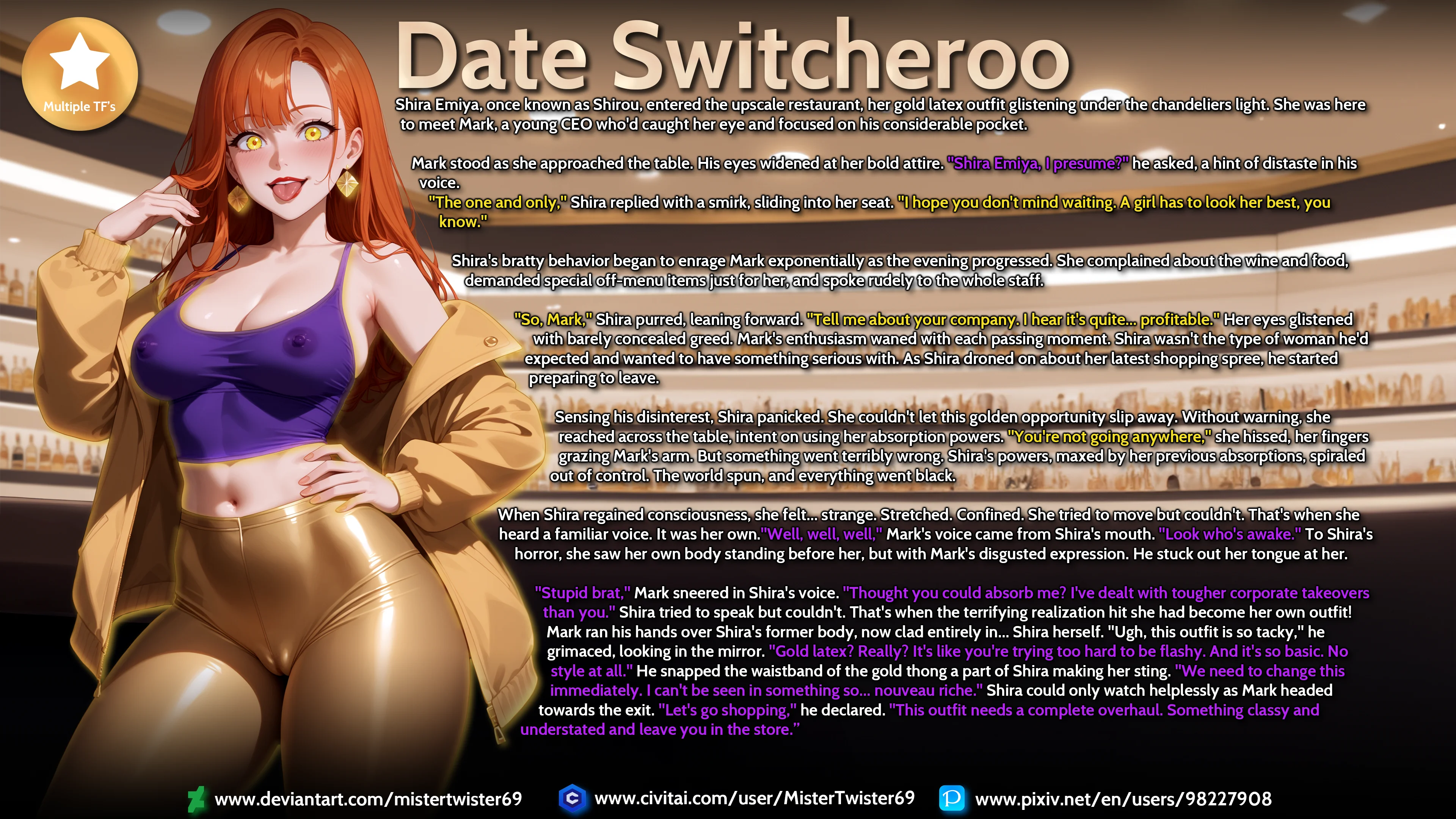 Date Switcheroo - TG and Clothing TF — image 1