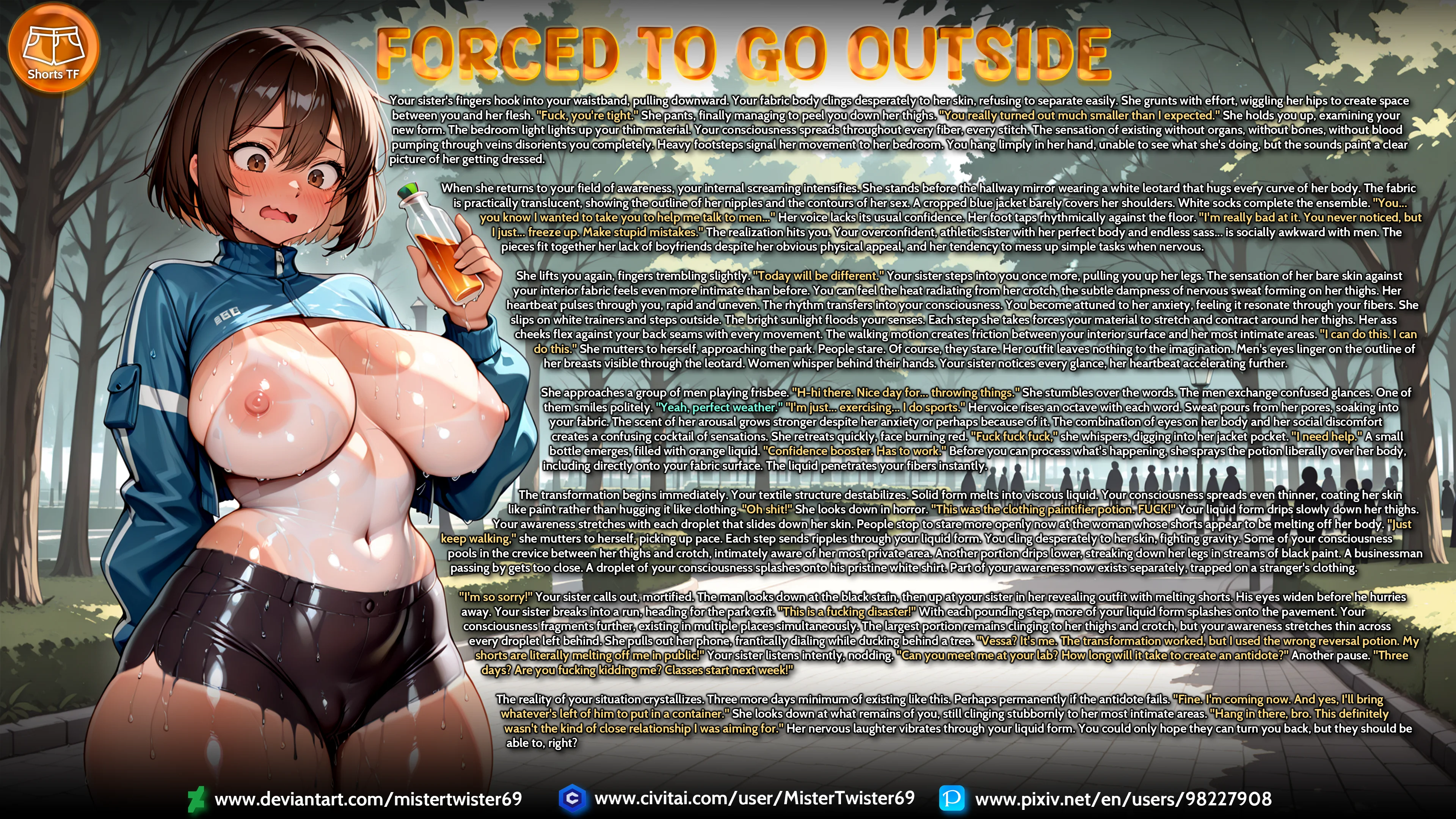 Forced To Go Outside - Shorts TF — image 2
