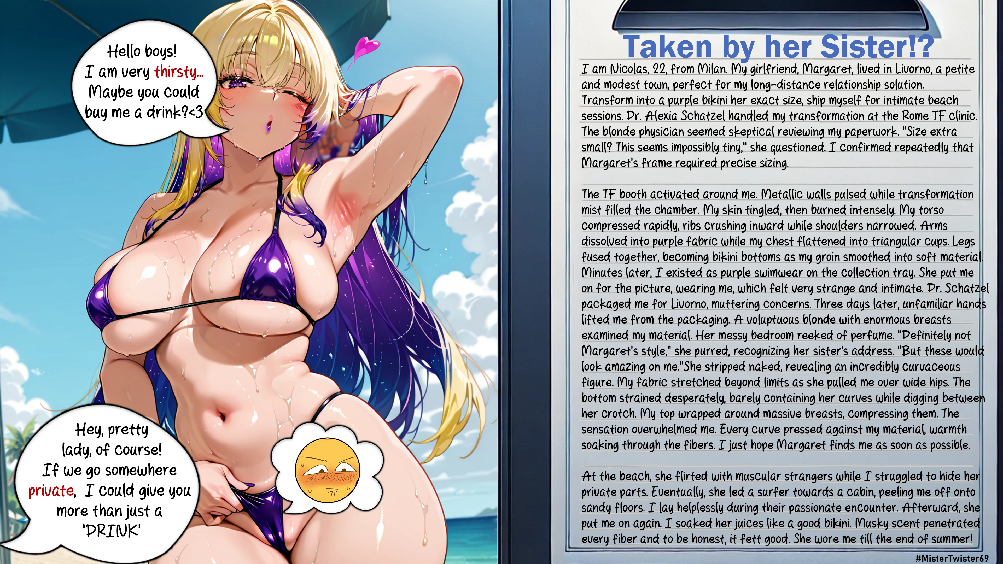Taken by her Sister!? - Bikini TF — image 2