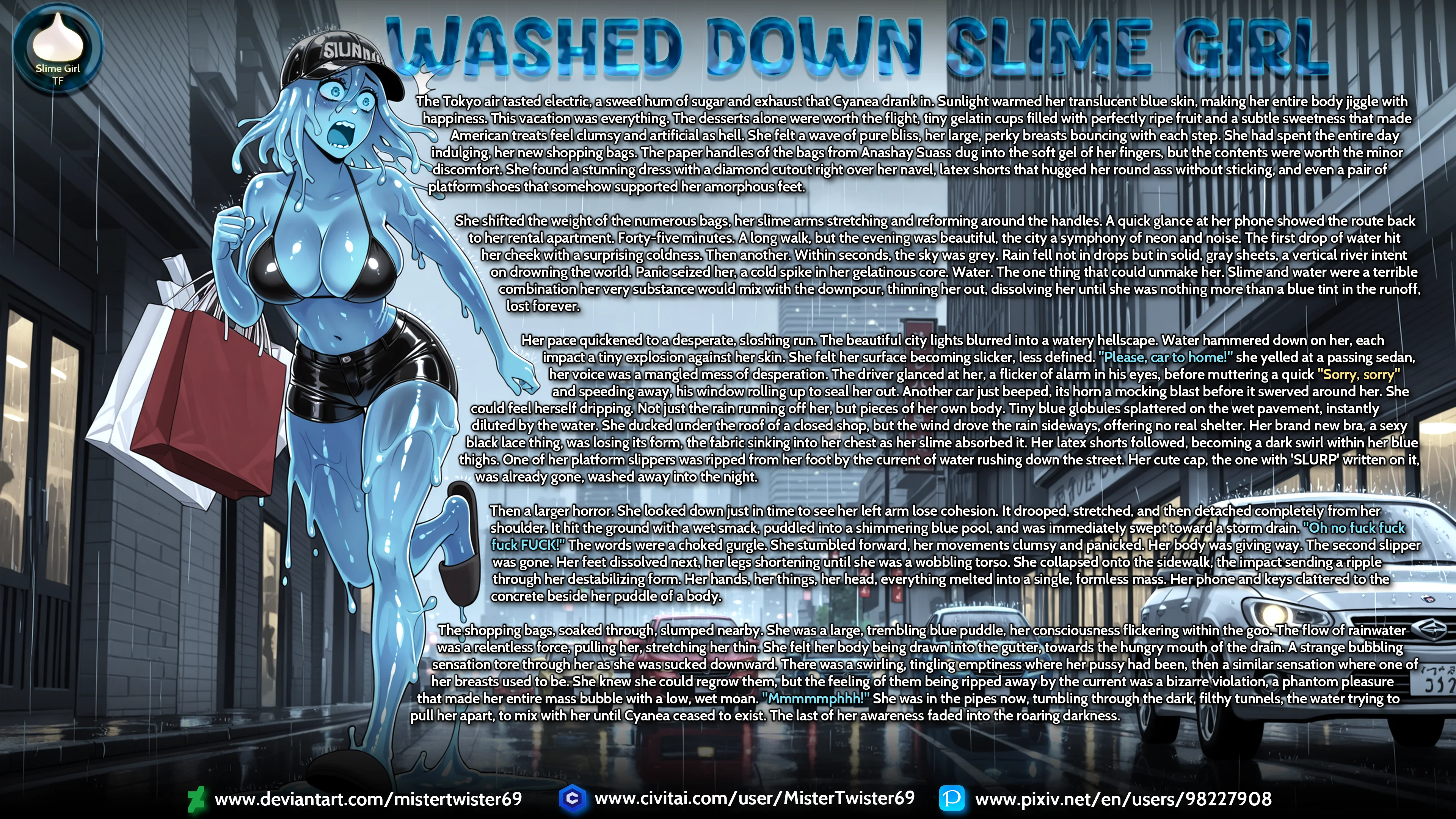 Washed Down Slime Girl - Slime Girl — image 1