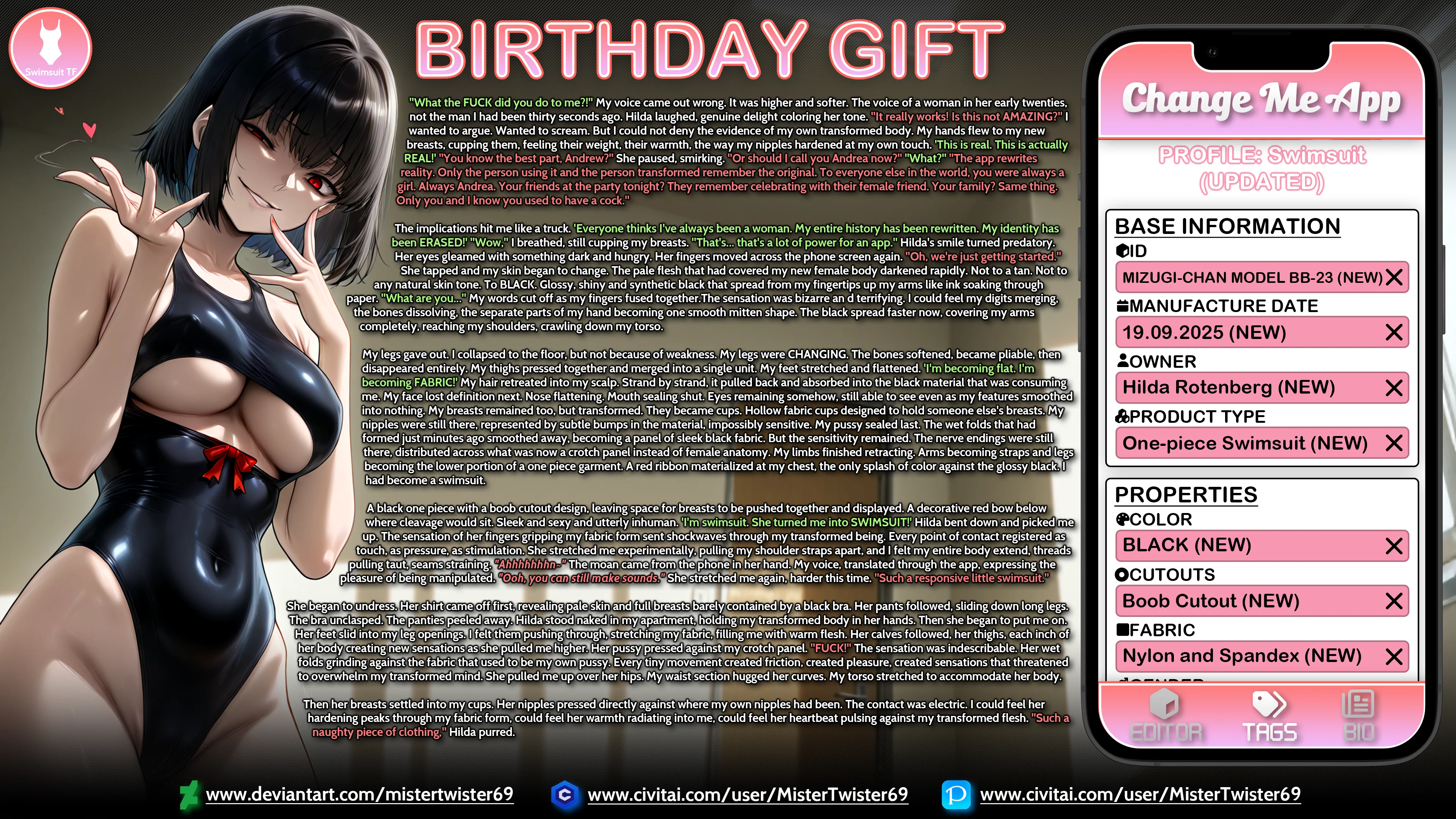 Change Me App - BIRTHDAY GIFT - Swimsuit TF — image 2