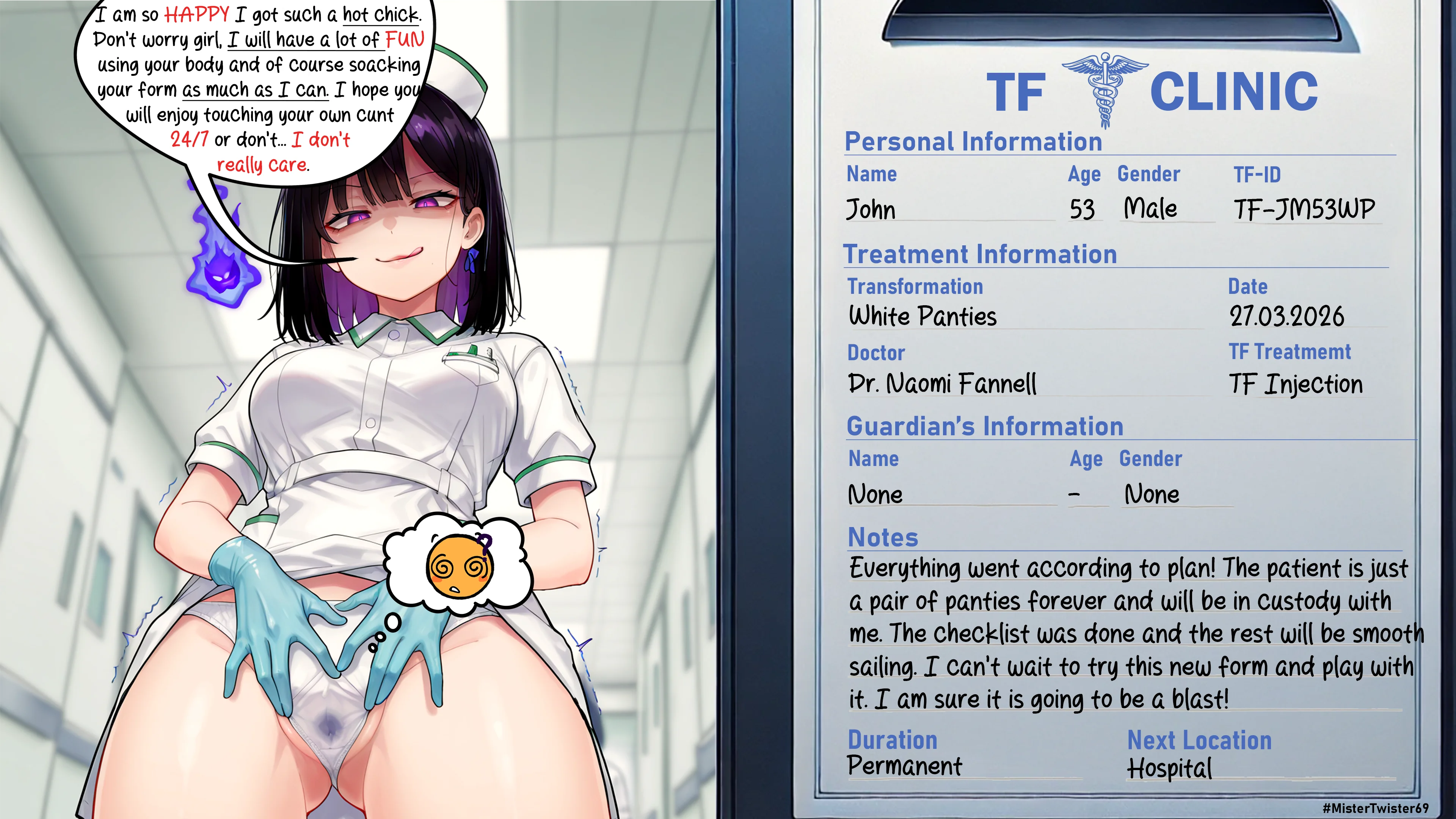 TF Clinic - Swapping Destinies - Panties TF — image 1
