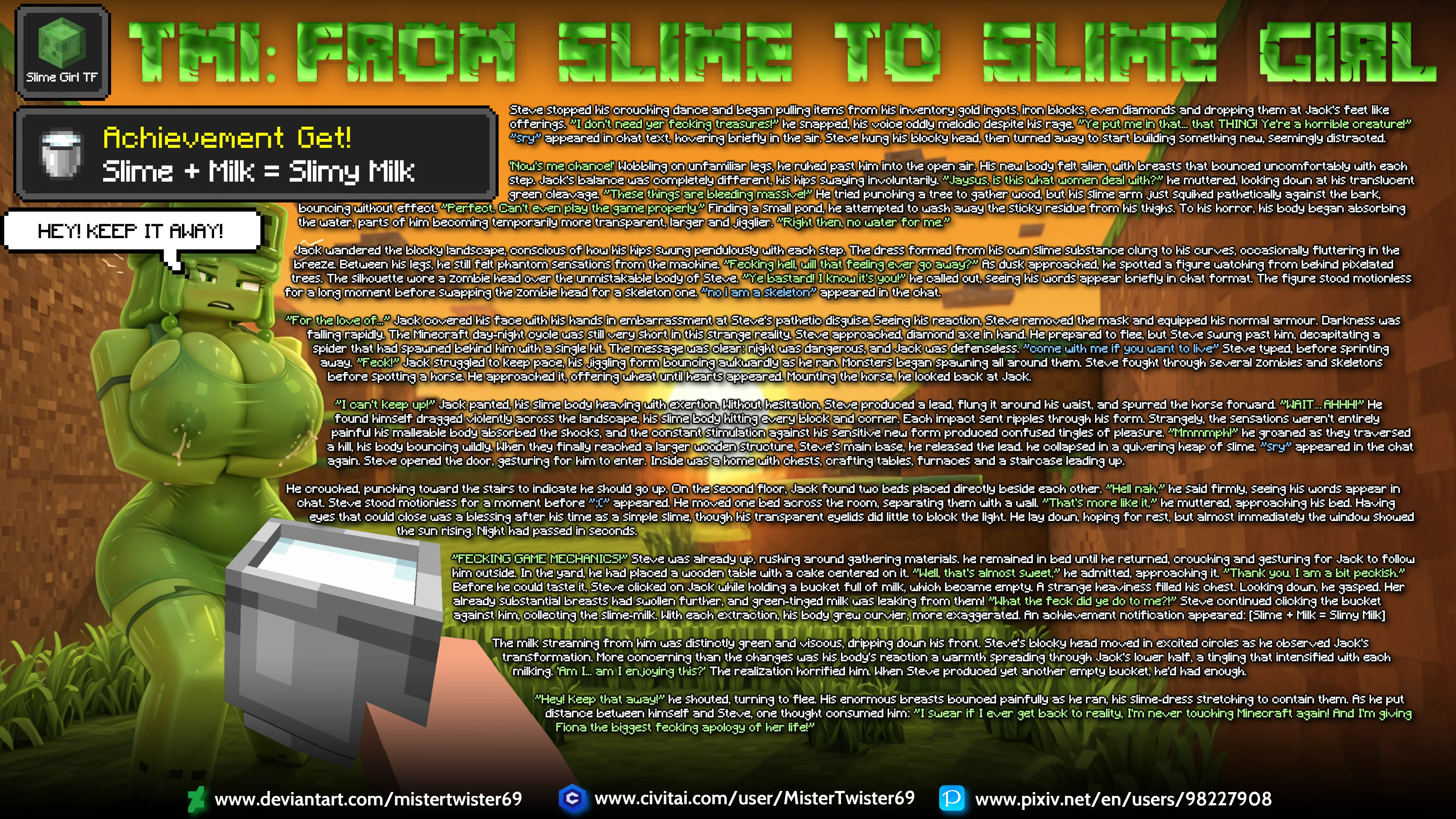 TMI: From slime to slime girl - Slime GIrl TF — image 2
